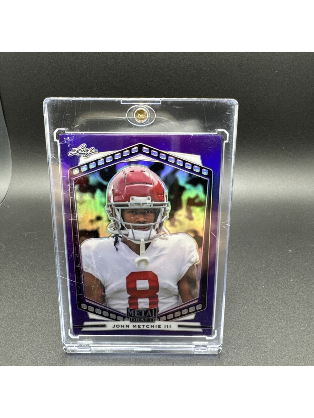 John Metchie III Metal Draft P-JM1 - 2022 Leaf with Protector